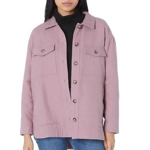 Madewell Branner shirt jacket in mauve